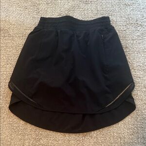Lululemon Athletica Black High-Low Skater Mini Skirt
